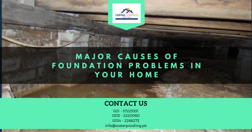 foundation waterproofing in Pakistan | waterproofing company in Pakistan | Lakhwa Chemical Services